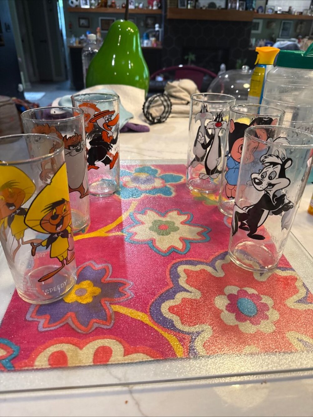 Vintage Looney Tunes Pepsi Collector Glasses 1973/76 Warner Bros Set of 7